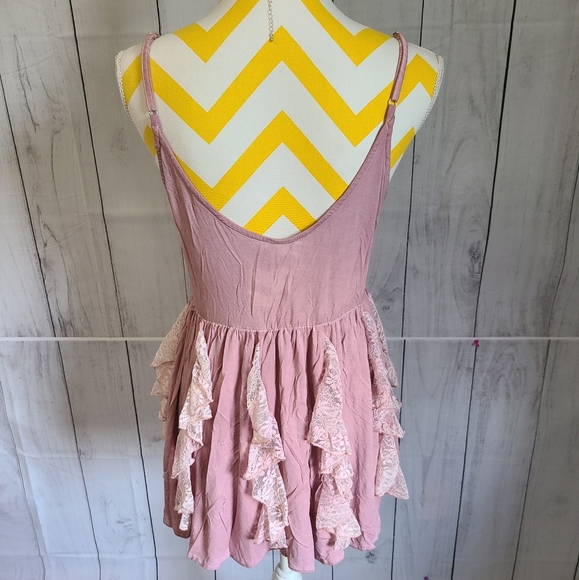 Pink Babydoll Ruffle Dress - Picture 9 of 14